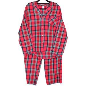 Victorias Secret Red Plaid Pajama Set Size Large